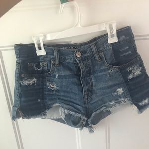 american eagle high waisted festival shorts